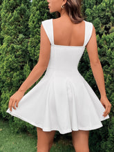 Solid Ribbed Knit Cami Dress